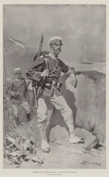 Schauspieler im chinesischen Drama, ein japanischer Infanterist